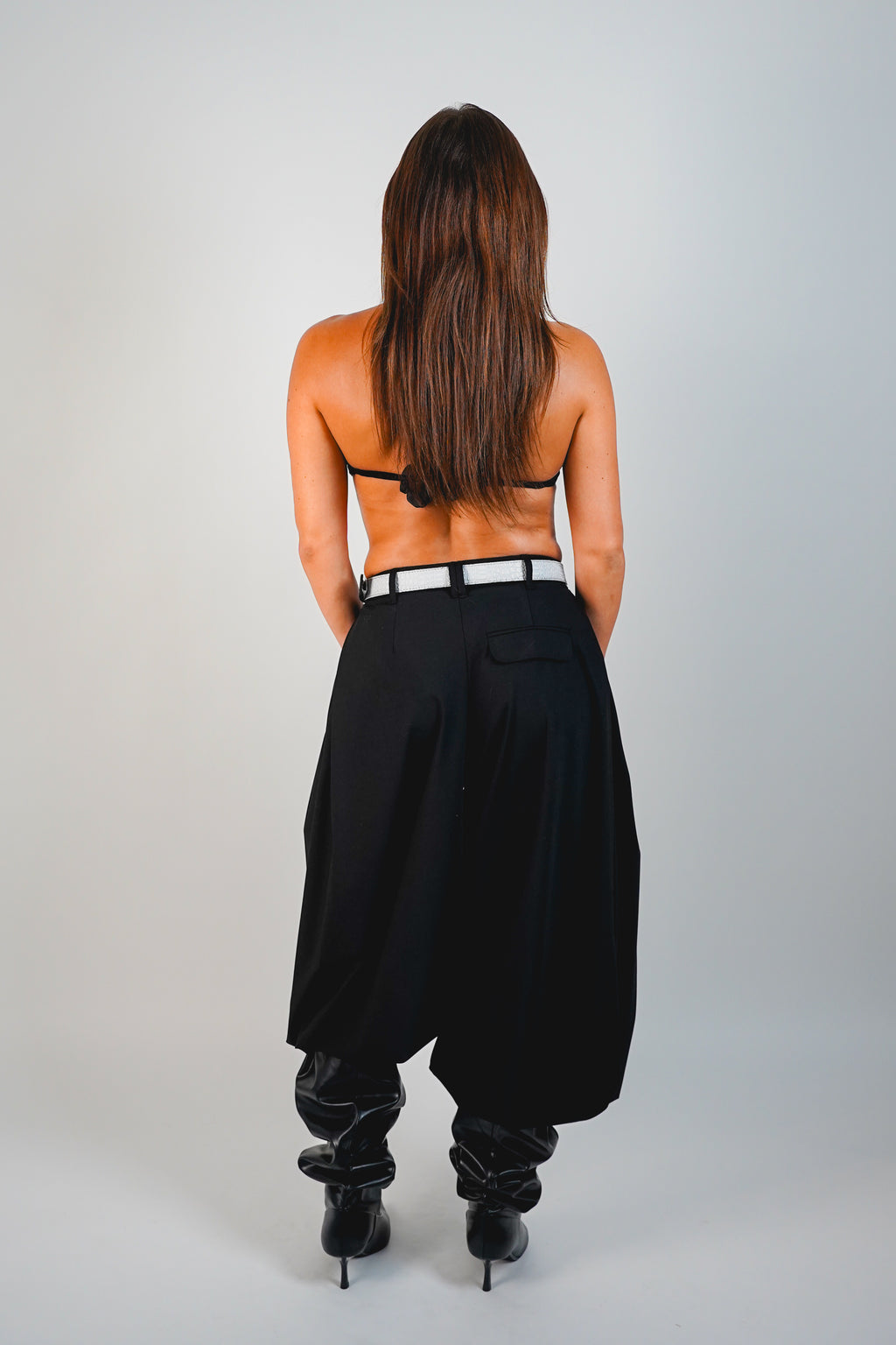 Ceinture réversible — Gris/ Noir lisse