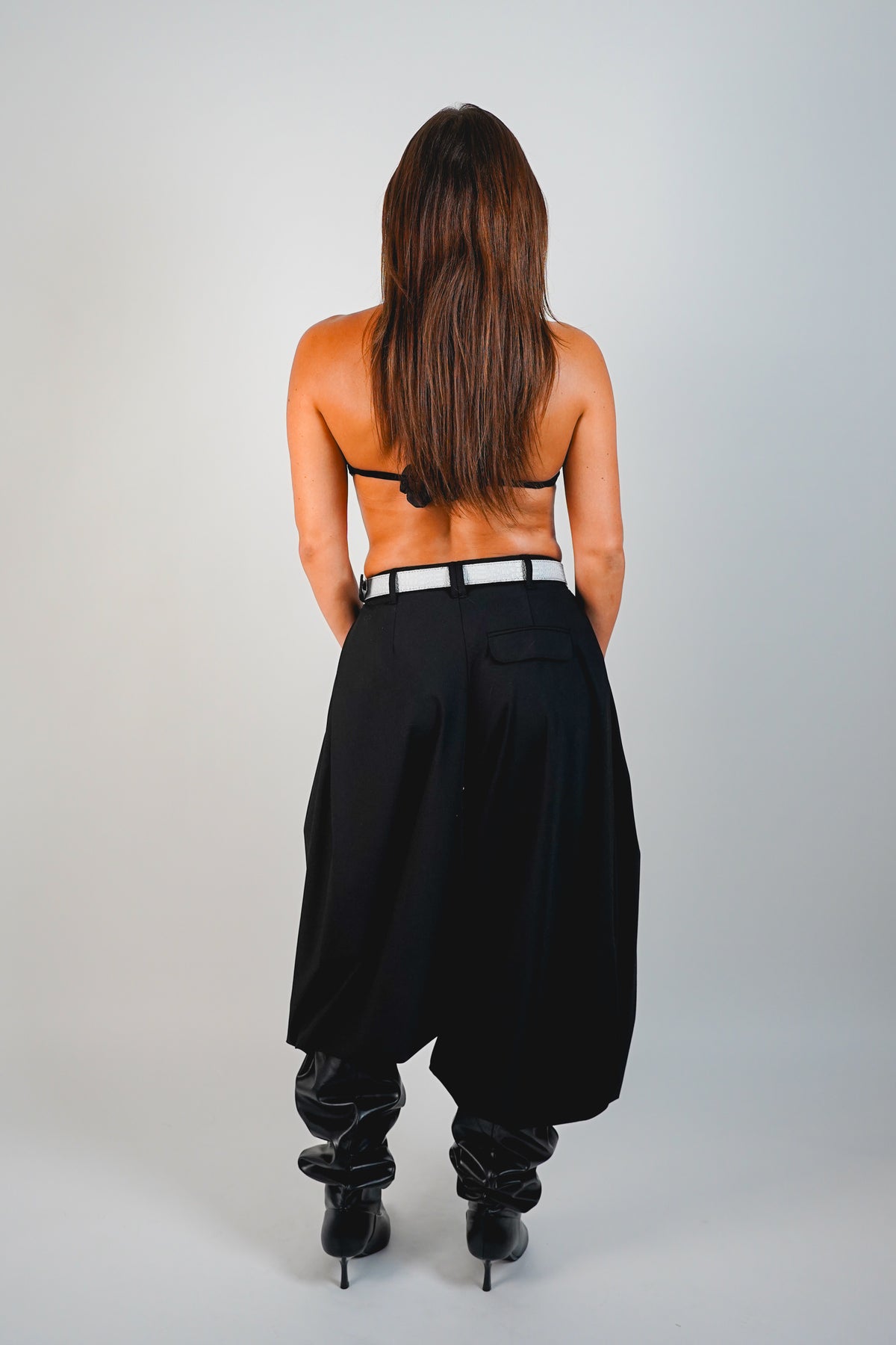 Ceinture réversible — Gris/ Noir lisse
